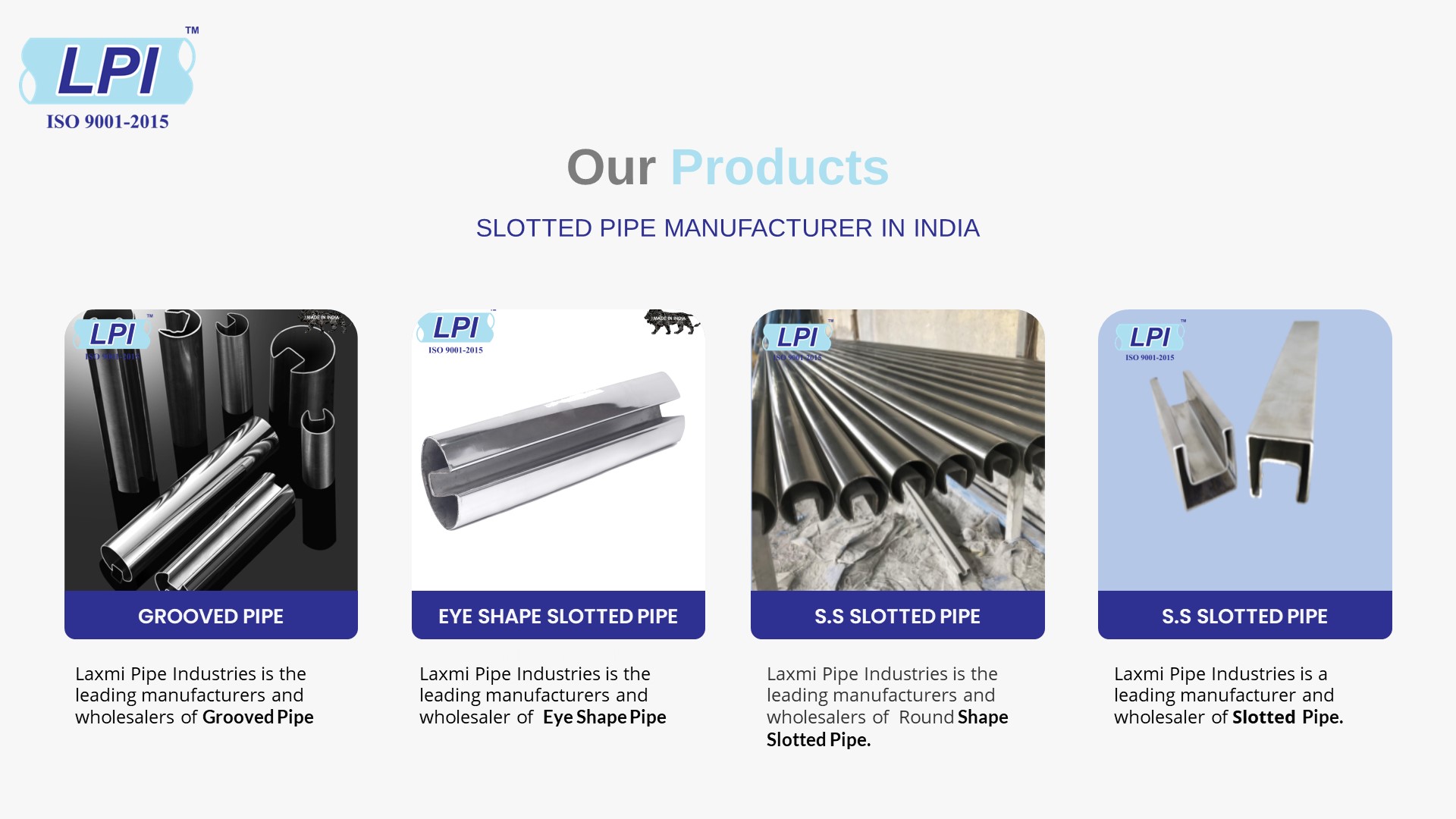 Ss Pipe Manufacturer In India
